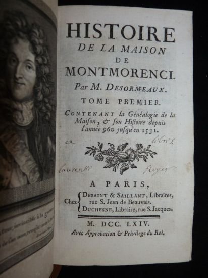 Histoire de la Maison de Montmorenci.