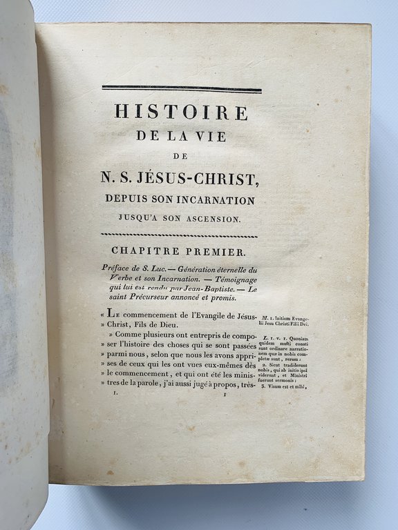 Histoire de la vie de Jesus-Christ