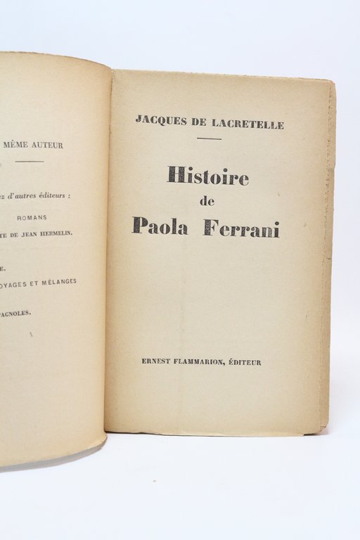 Histoire de Paola Ferrani