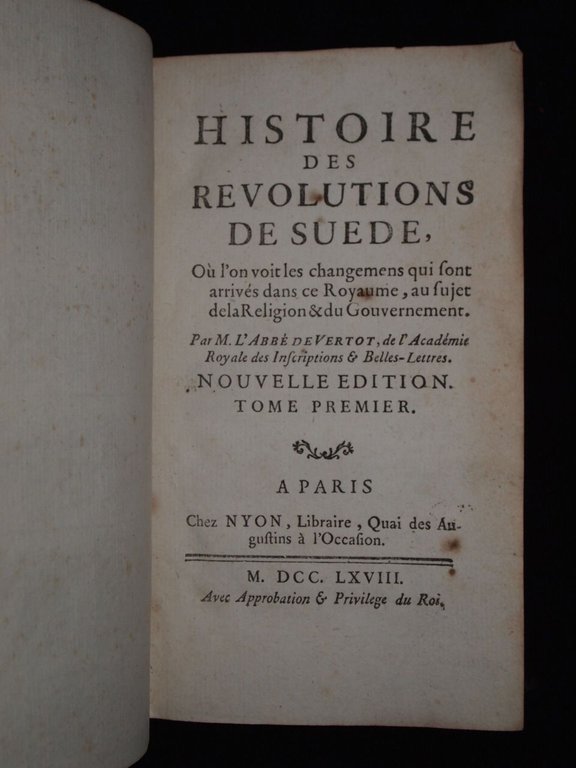 Histoire des révolutions de Suède