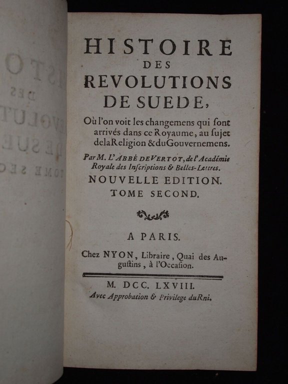 Histoire des révolutions de Suède