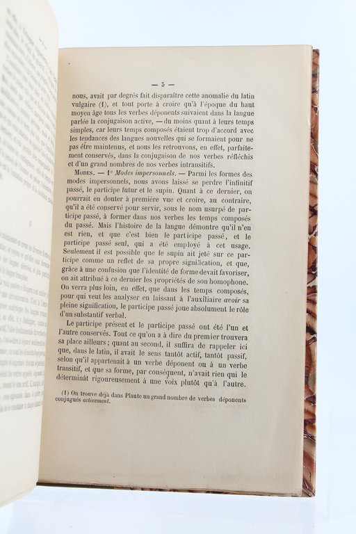 Histoire et théorie de la conjugaison française