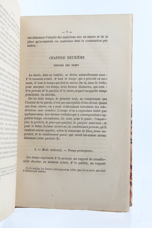 Histoire et théorie de la conjugaison française