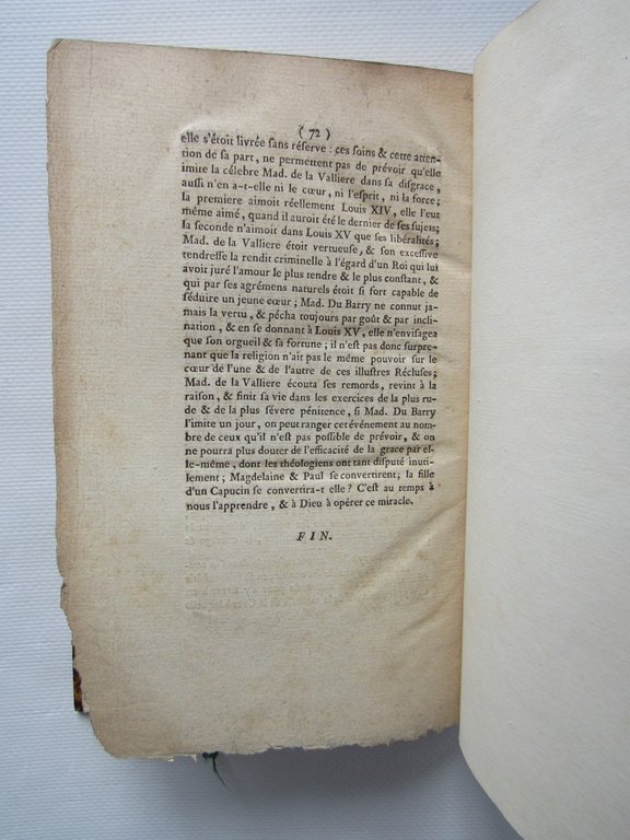 Histoire et vie de Madame la Comtesse Du Barry
