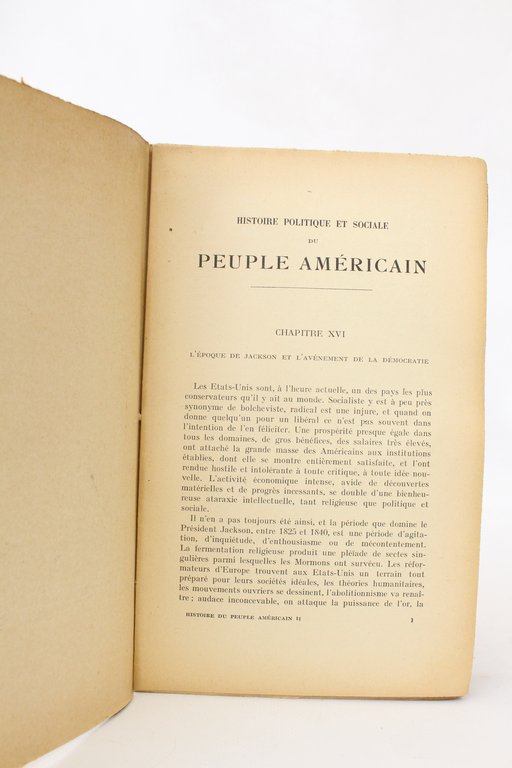 Histoire politique et sociale du peuple américain