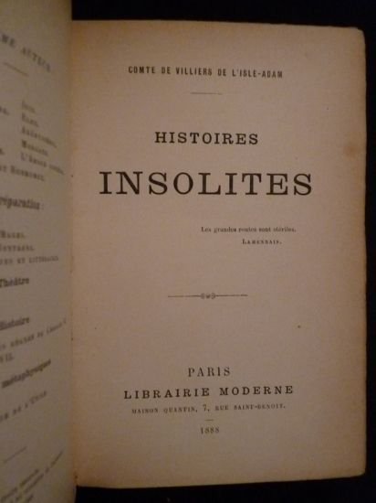 Histoires insolites