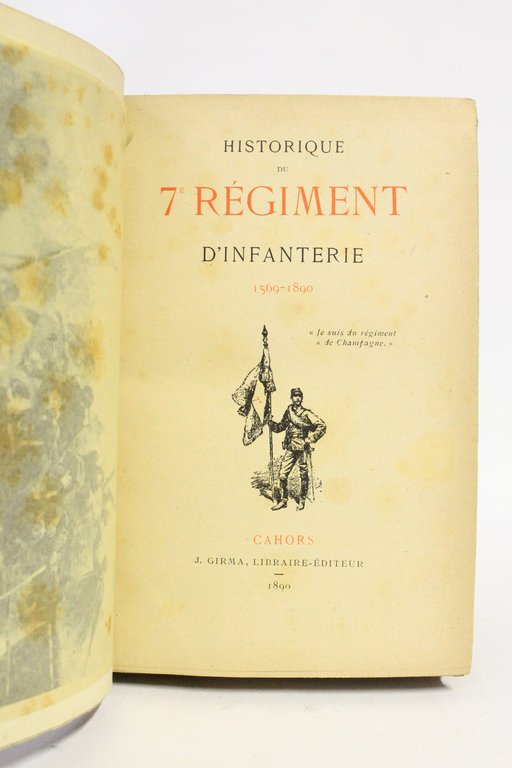 Historique du 7e régiment d'infanterie 1569-1890