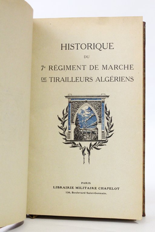 Historique du 7ème régiment de marche de tirailleurs algériens