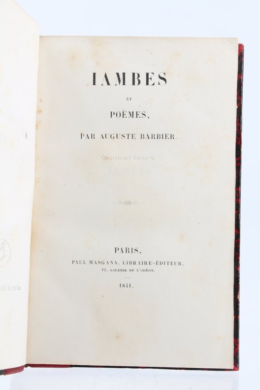 Iambes et poèmes