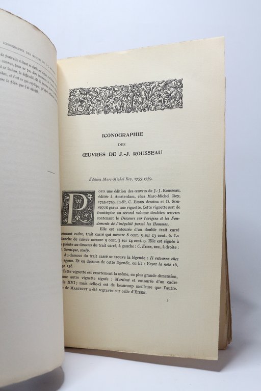 Iconographie des oeuvres de Jean-Jacques Rousseau pour faire suite à …