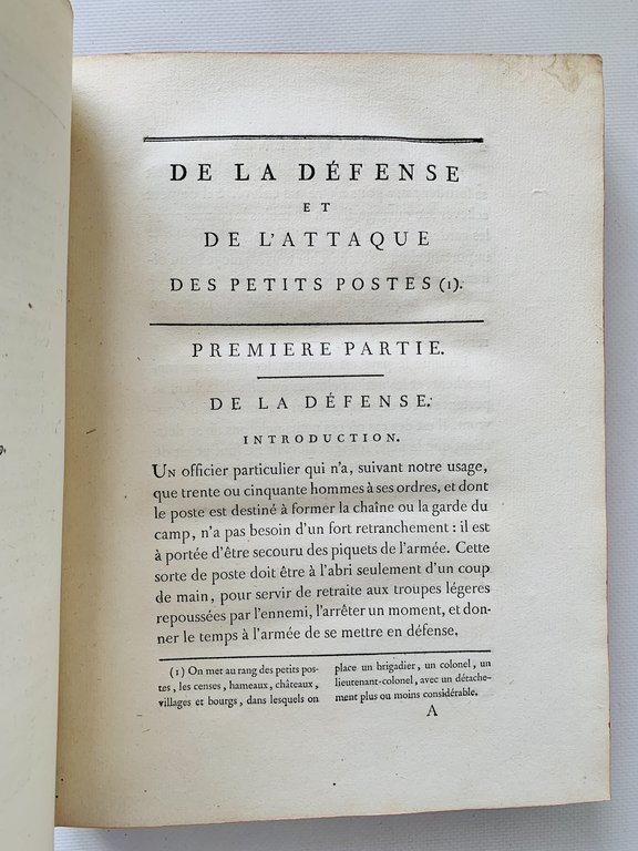 Idées d'un militaire pour la disposition des troupes confiées aux …