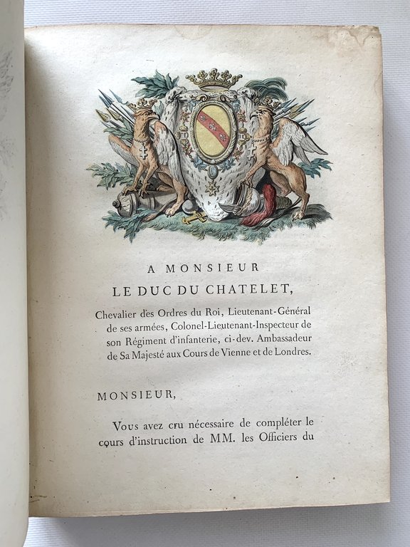 Idées d'un militaire pour la disposition des troupes confiées aux …