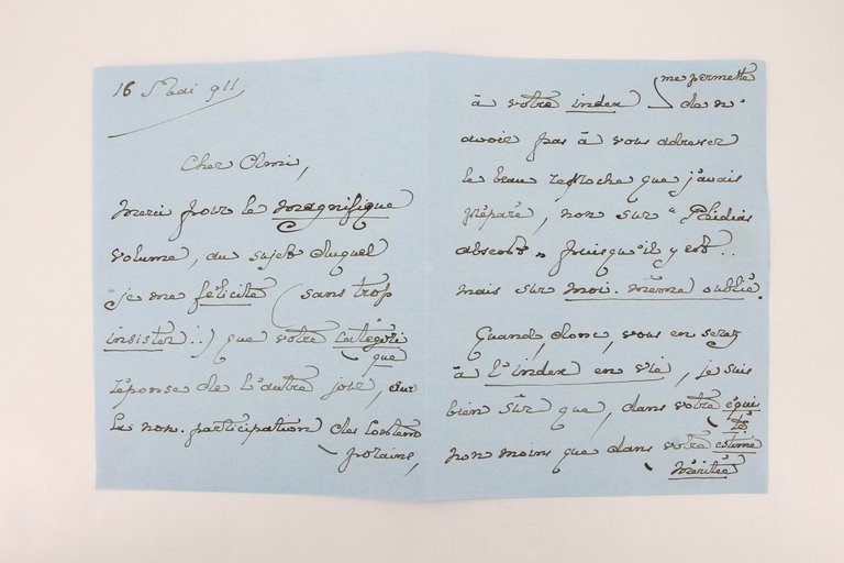 Immodeste lettre autographe signée de Robert de Montesquiou à Henri …