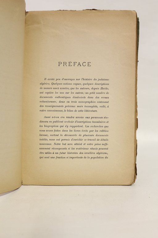 Inscriptions tumulaires des anciens cimetières israélites d'alger