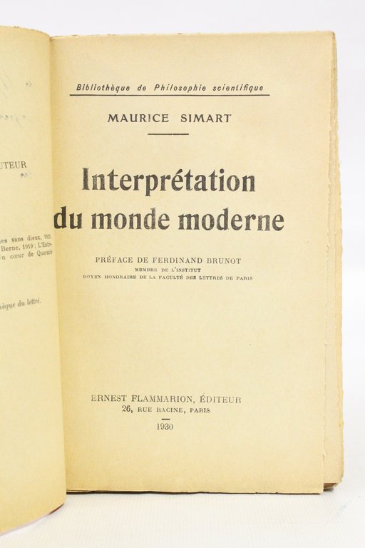Interprétation du monde moderne