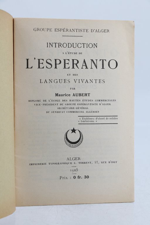 Introduction à l'étude de l'Esperanto et des langues vivantes