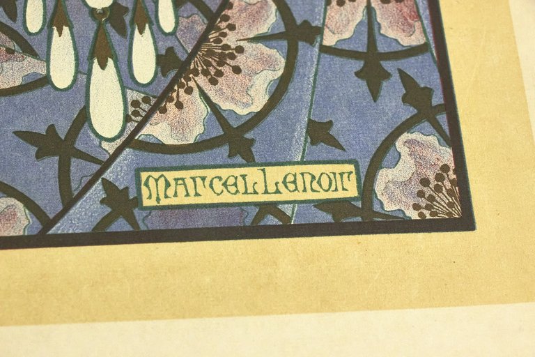"Invocation à la madone d'onyx vert" - Lithographie originale sur …
