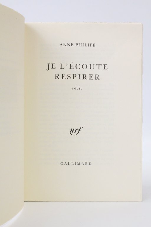 Je l'écoute respirer