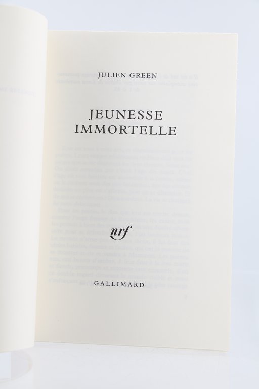 Jeunesse immortelle