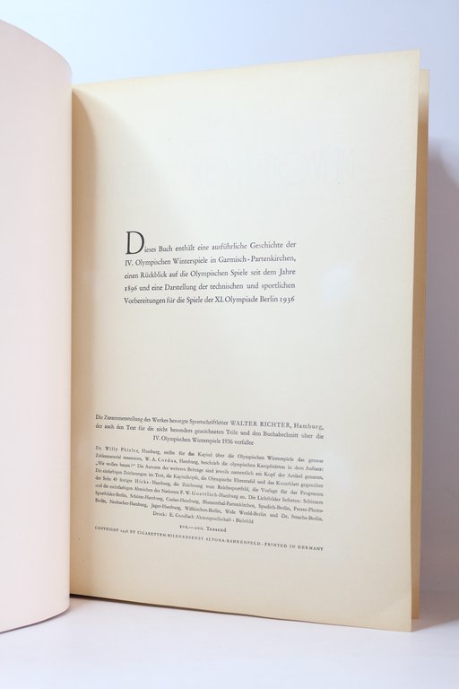 [JEUX OLYMPIQUES DE 1936] Olympia 36. Band I : Die …