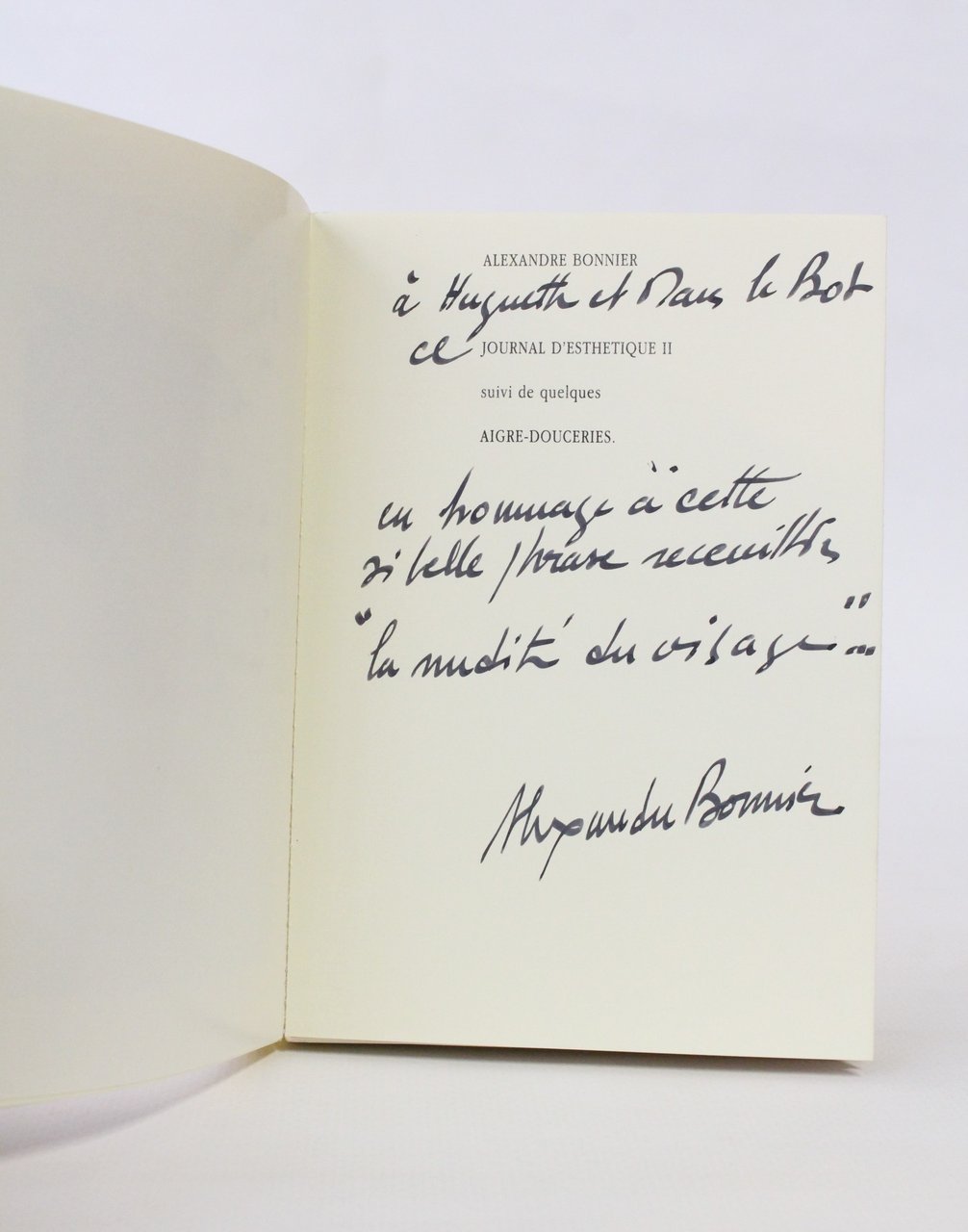 Journal d'esthétique II & quelques aigre-douceries