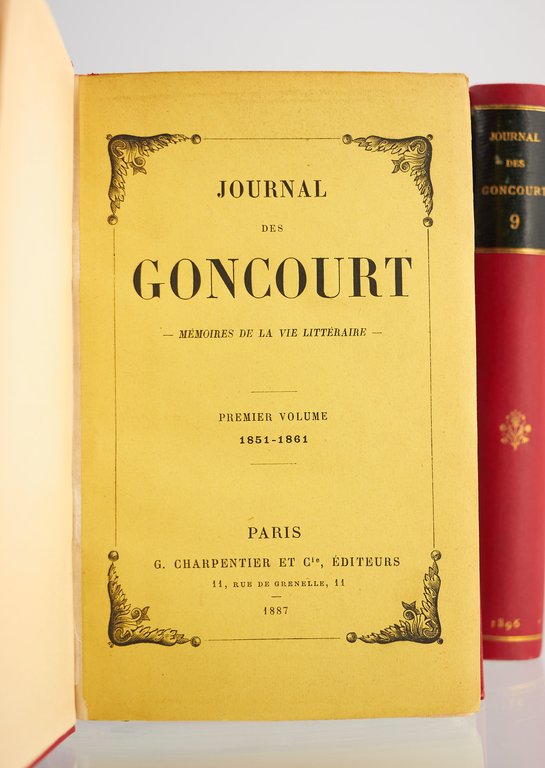 Journal des Goncourt - Mémoires de la vie littéraire