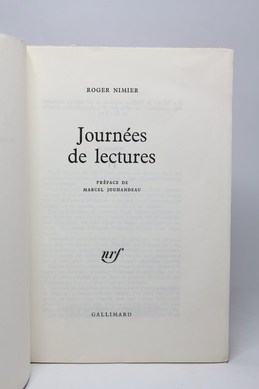 Journées de lecture II
