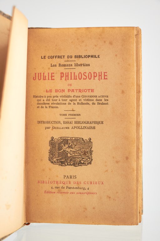 Julie philosophe ou le bon patriote