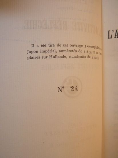 L'activité réfléchie