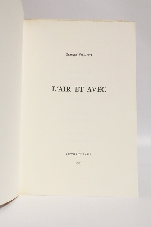 L'air et avec