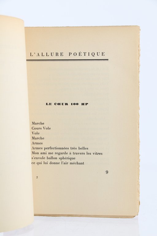 L'allure poétique