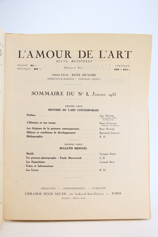 L'Amour de l'Art. - Quatorzième Année complète du N°1 au …