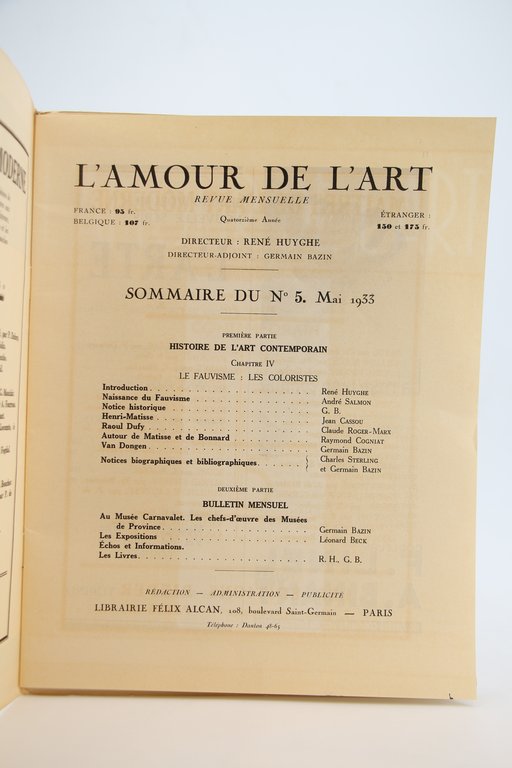 L'Amour de l'Art. - Quatorzième Année complète du N°1 au …
