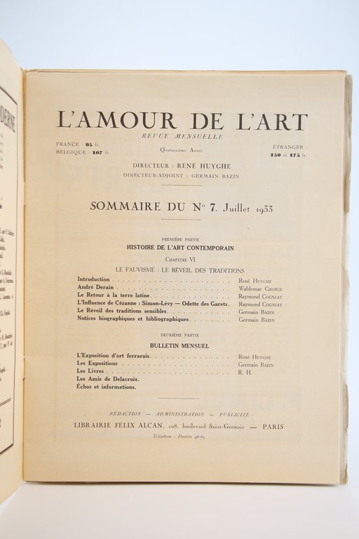 L'Amour de l'Art. - Quatorzième Année complète du N°1 au …