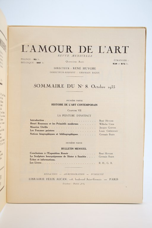 L'Amour de l'Art. - Quatorzième Année complète du N°1 au …