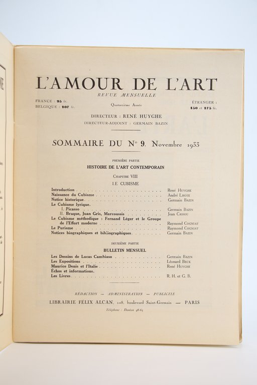 L'Amour de l'Art. - Quatorzième Année complète du N°1 au …