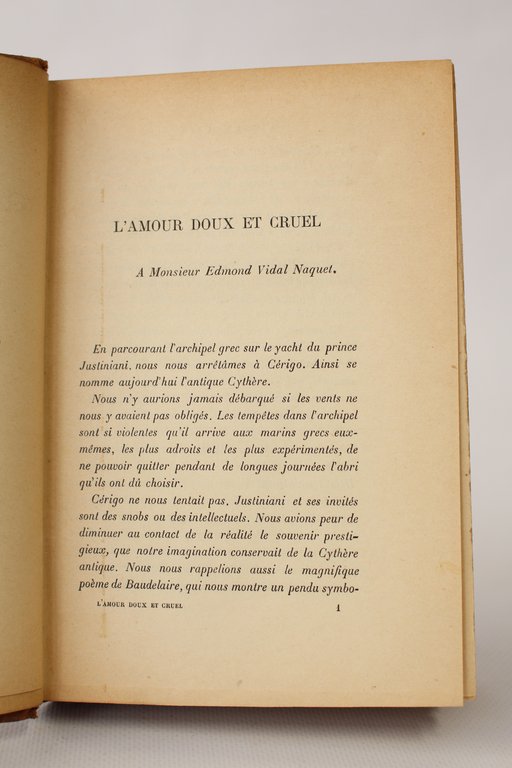 L'amour doux et cruel