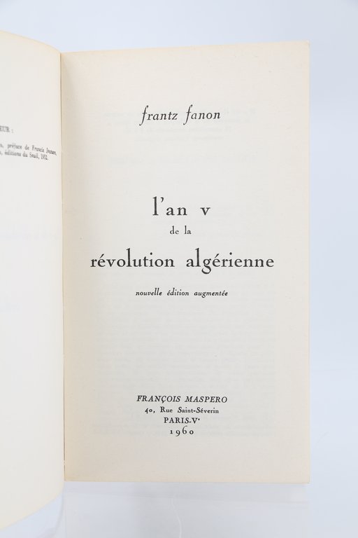 L'An V de la révolution algérienne