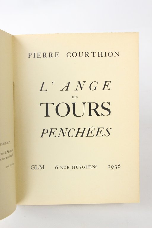 L'ange des tours penchées