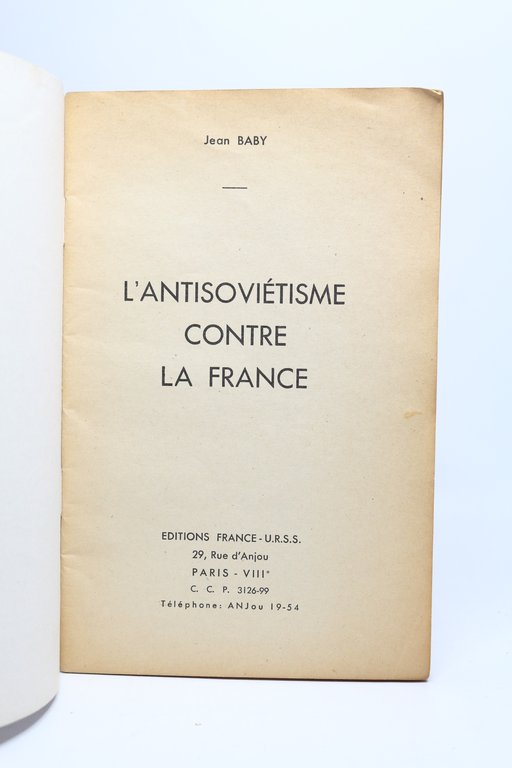 L'antisoviétisme contre la France