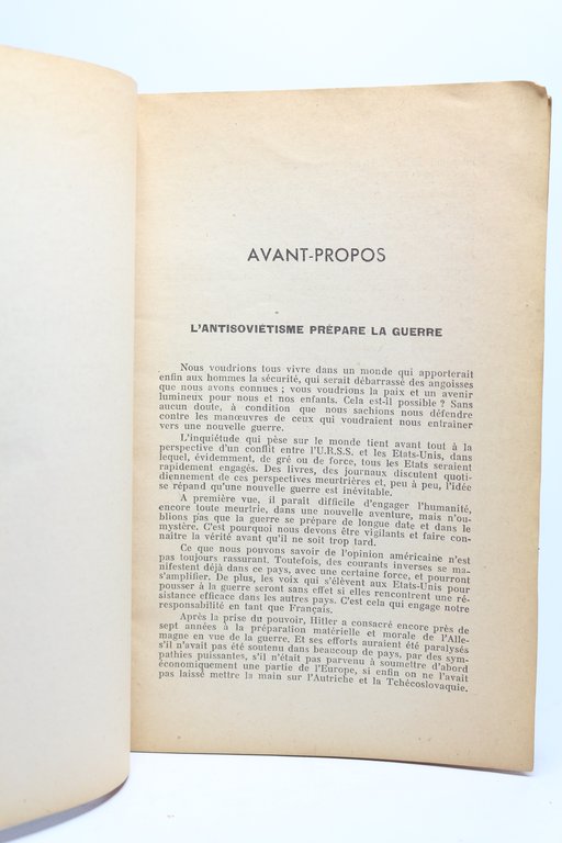 L'antisoviétisme contre la France