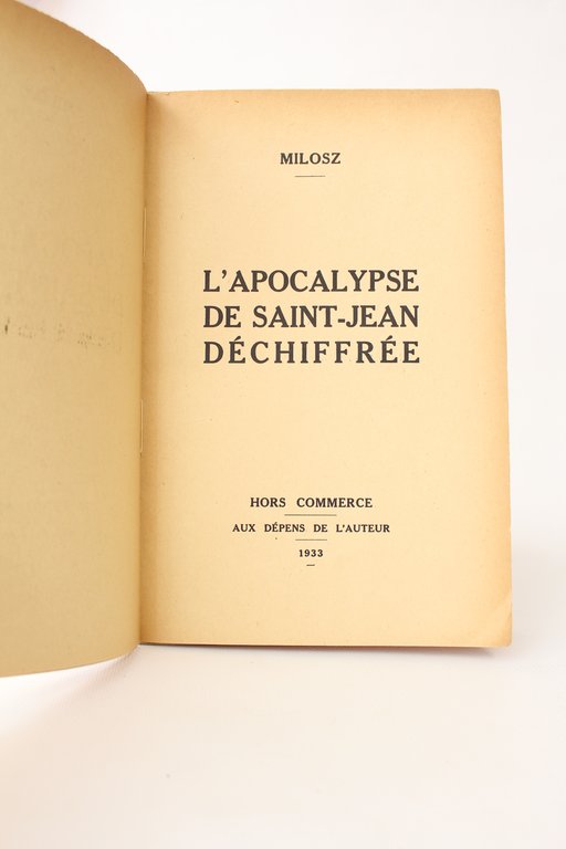 L'Apocalypse de Saint-Jean déchiffrée