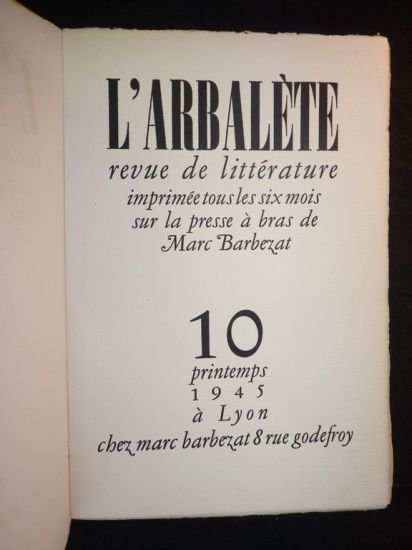 L'Arbalète N°10