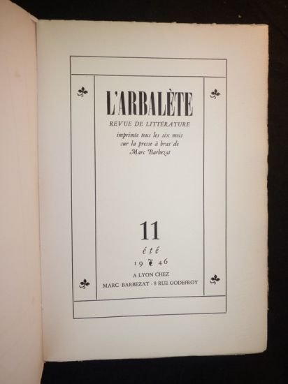 L'Arbalète N°11