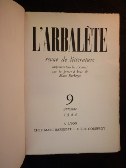 L'Arbalète N°9