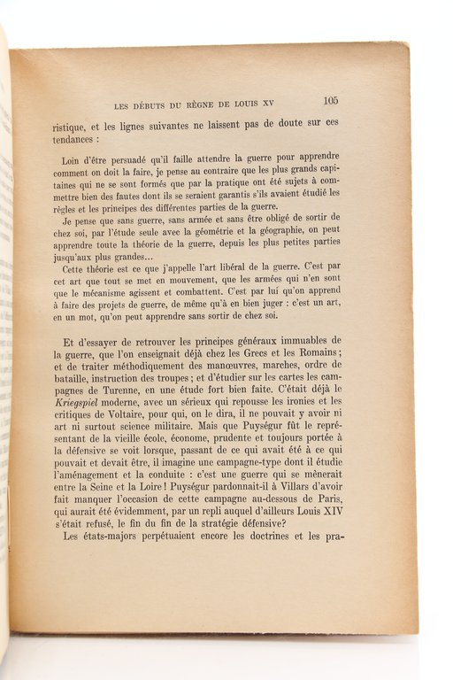 L'Armée et ses Problèmes au XVIIIe Siècle