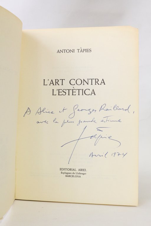 L'art contra l'estètica