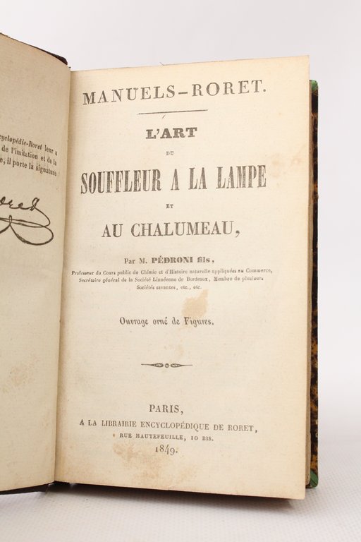 L'art du souffleur à la lampe et au chalumeau
