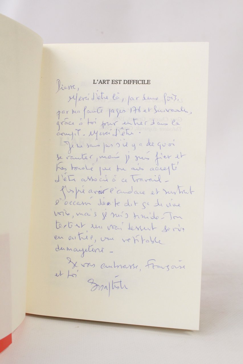 L'art est difficile