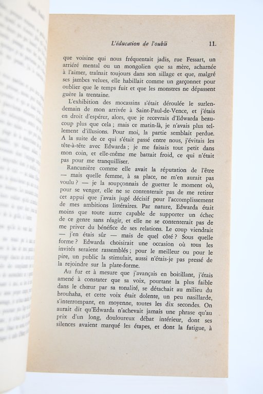 L'Education de l'Oubli